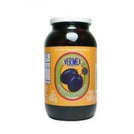 Aceituna Negra con hueso Vermex Frasco de 1 Kg