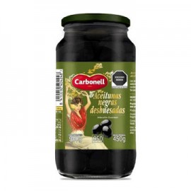 Aceituna Negra DESHUESADA Carbonell Frasco de 900 g