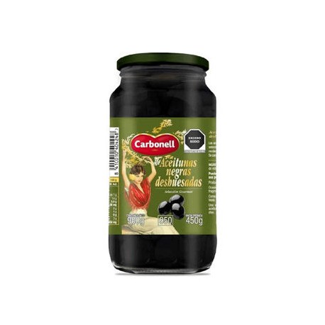 Aceituna Negra DESHUESADA Carbonell Frasco de 900 g