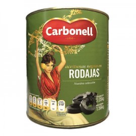 Aceituna Negra REBANADA Carbonell Lata de 3 Kg