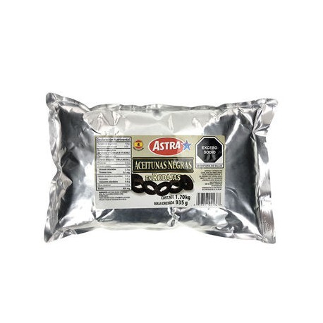 Aceituna Negra Rebanada Pouch ASTRA 1.7Kg