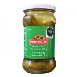 Pepinillos en Salmuera Fco. 300 gr FRUTERRY