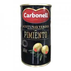 Aceituna Verde Rellena de Pimiento Carbonell Lata de 340 g