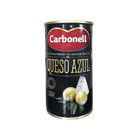 Aceituna Verde Rellena de Queso Azul Carbonell Lata 350 g