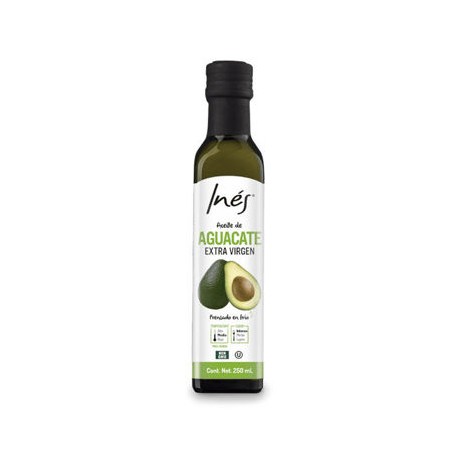 Aceite de Aguacate extra virgen Ines Botella de 250 mL