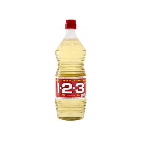 Aceite vegetal 123  12 Botellas de 1 L