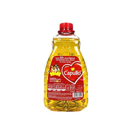 Aceite vegetal con canola Capullo Caja con 4 galones de 3.7 L