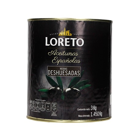 Aceituna Negra DESHUESADA Carbonell Lata 3 kg