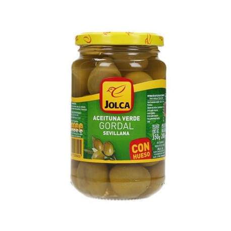 Aceituna verde Gordal Sevillana Jolca Frasco de 350 g