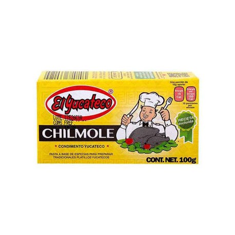 Achiote negro Chilmole El Yucateco Caja de 100 g